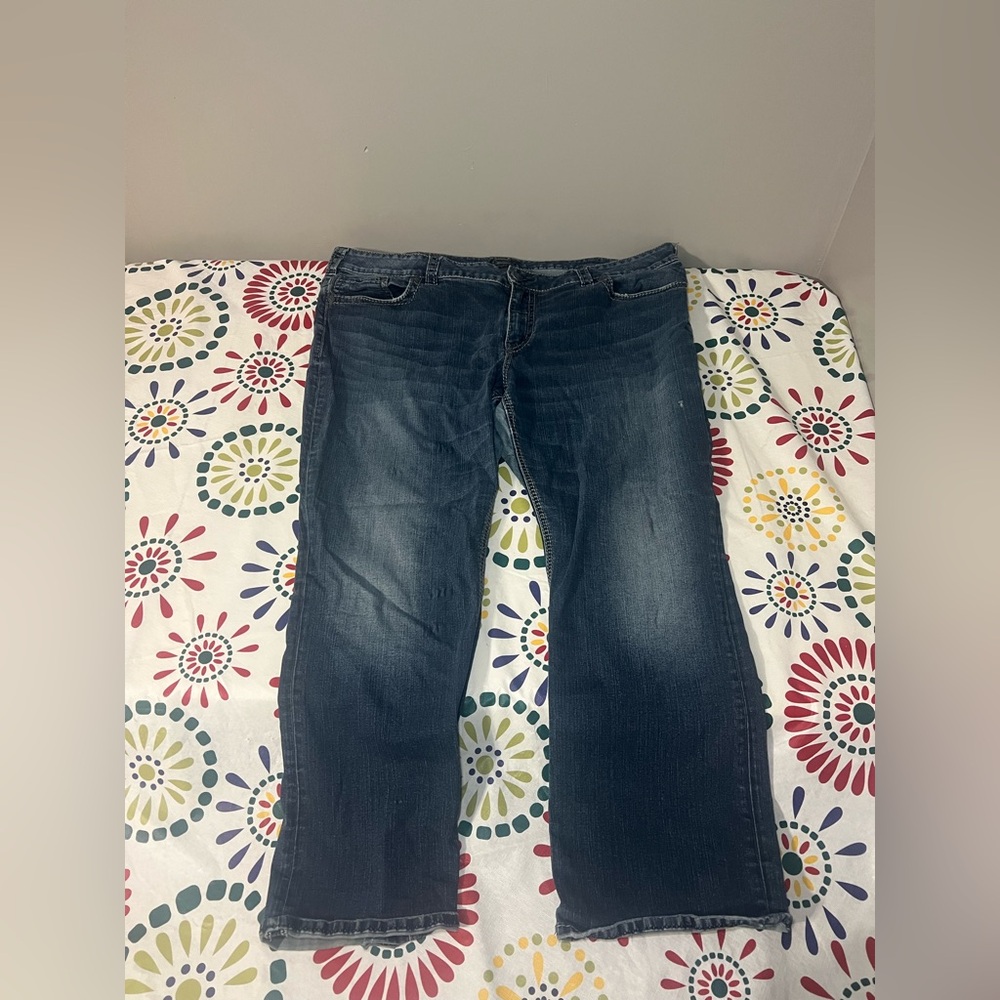 Silver Jeans Co Suki Mid Slim Boot Denim Blue SZ24/L29